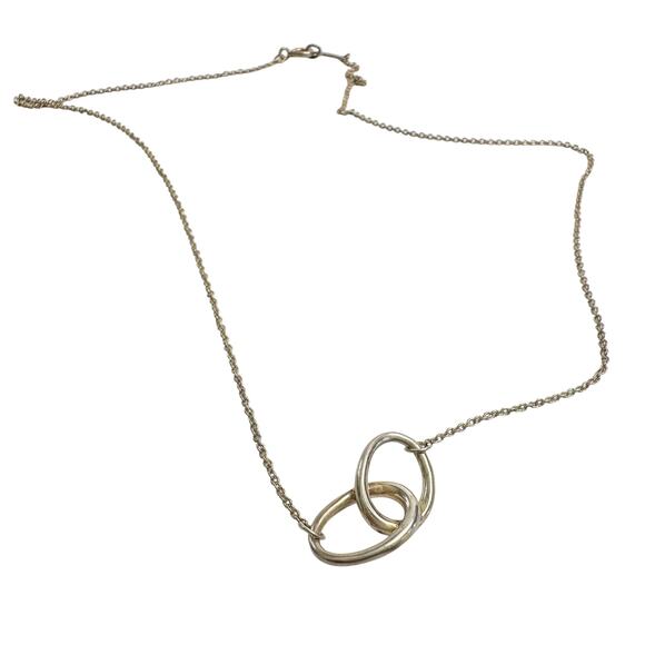 Tiffany and Co. 1837 Elsa Peretti Double Loop Necklace 15" - Picture 4 of 14